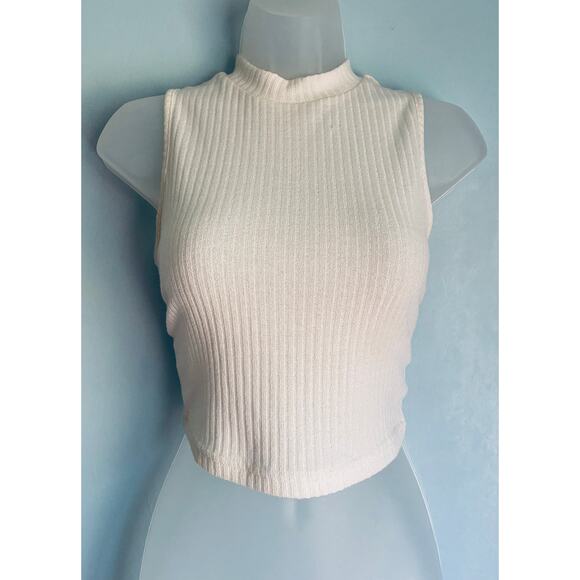 Shein Ribbed Crop Tops Women's Medium - Picture 2 of 7